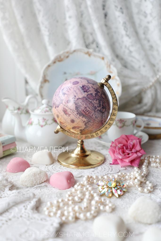 Глобус декоративный, латунь Бельгия.