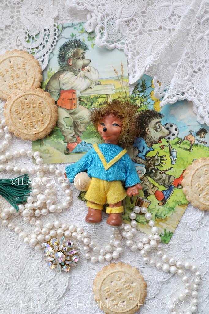 Mecki/Мекки немецкий еж, ёжик «Футболист» №21  кукла/игрушка ГДР