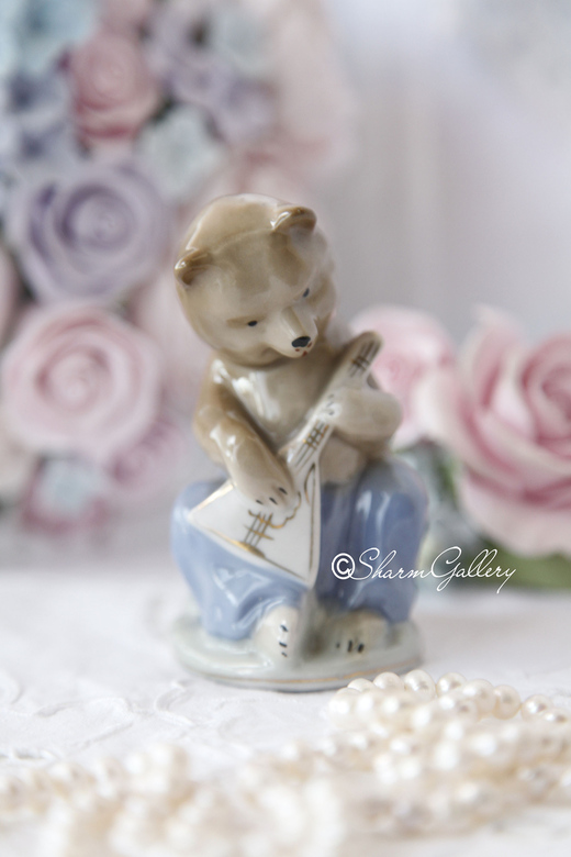 Статуэтка "Мишка с балалайкой", Городница.