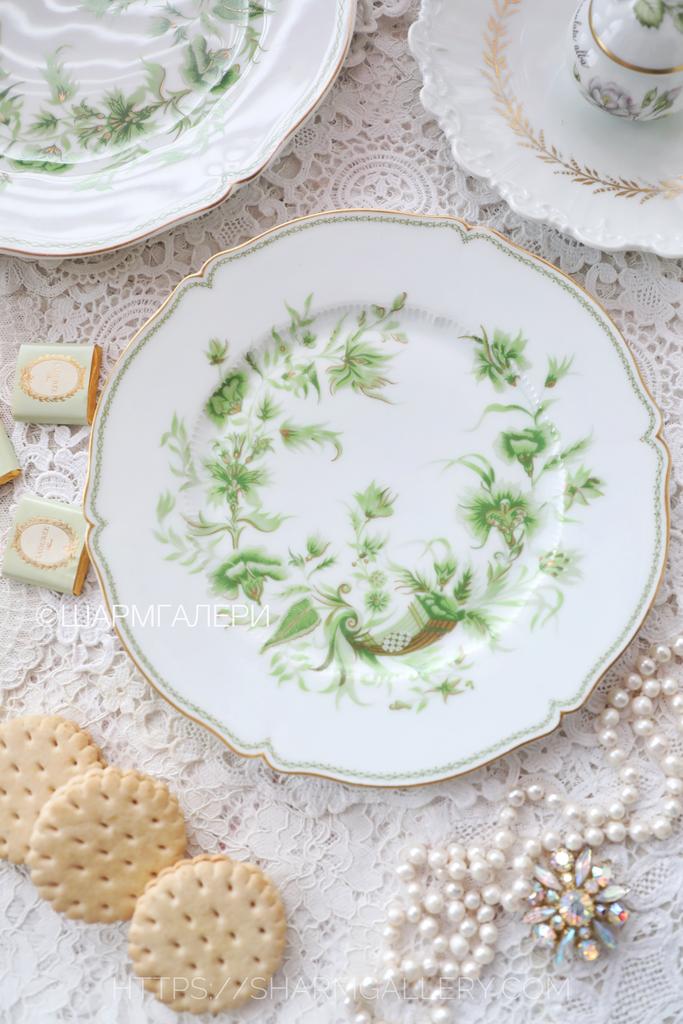 Старинная тарелка «Рог изобилия» 25см фарфор Haviland Limoges (Лимож) Франция.