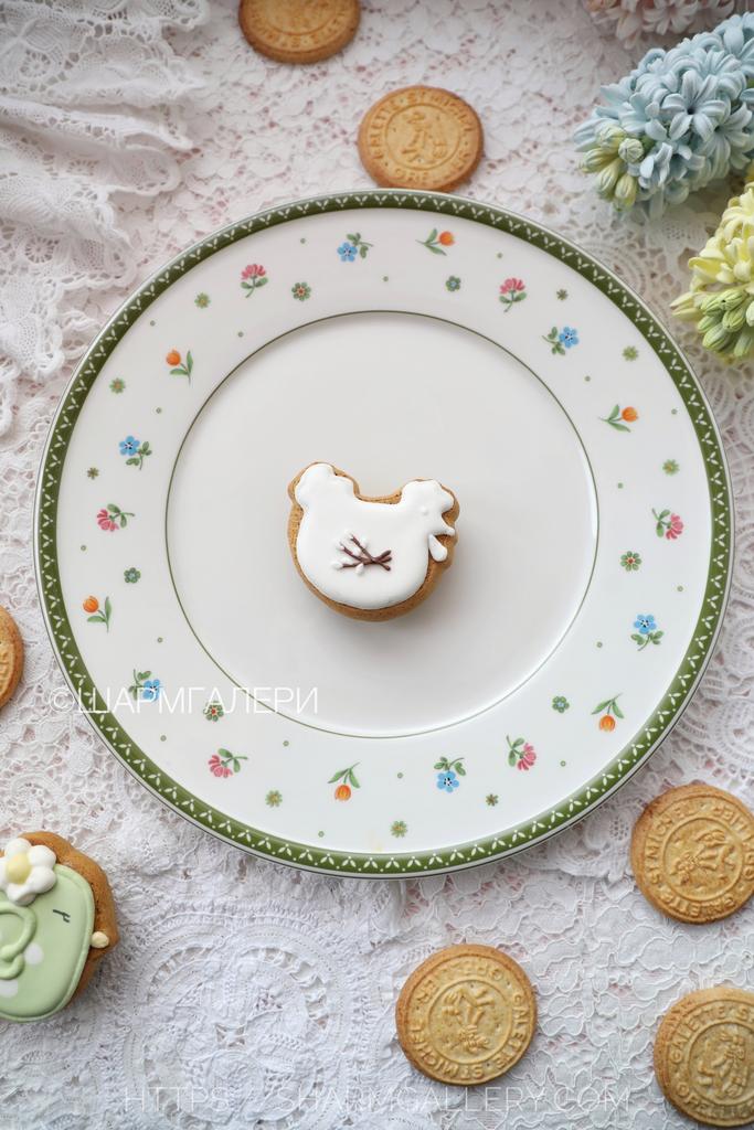 Блюдо сервировочное круглое 27см. коллекция Farmers Spring Пасхальная посуда, фарфор Villeroy & Boch, Германия. Старая коллекция!