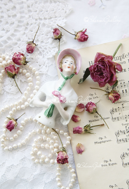 Half doll, антикварная игольница № 4. Половинка куклы.