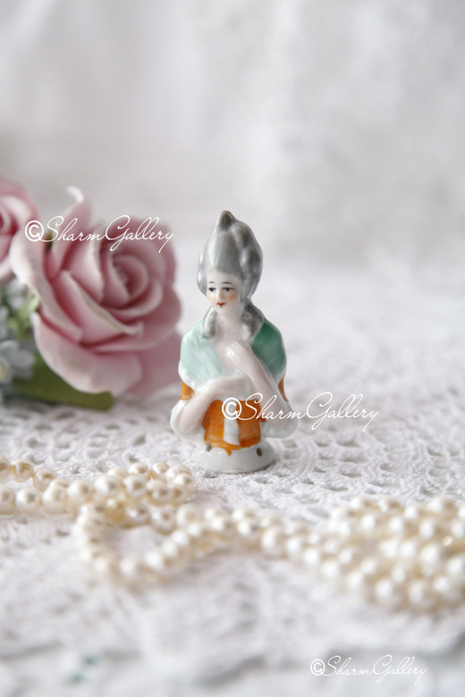 Half doll, антикварная игольница № 3. Половинка куклы.