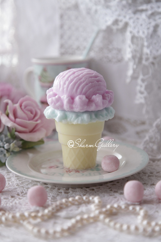 "Ice Cream - Yammy". Мороженное, мыло ручной работы.