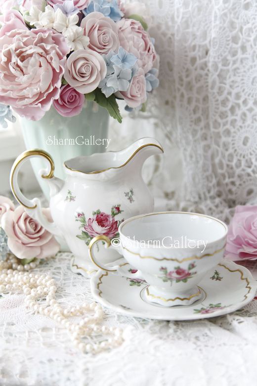 Фарфоровый набор "Роза" Katharina/Катарина Weimar/Веймар, фарфор Германия.