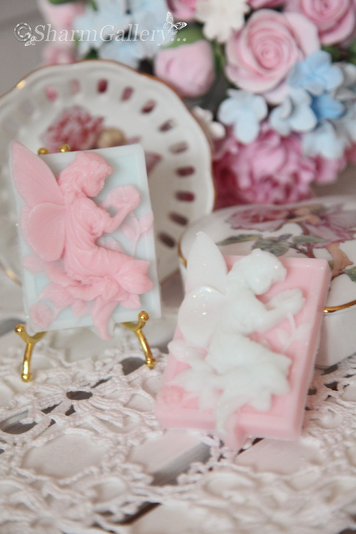 "Фея на цветке". Мыло ручной работы.