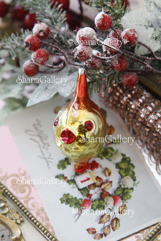 Золотая рыбка. Елочная игрушка СССР.