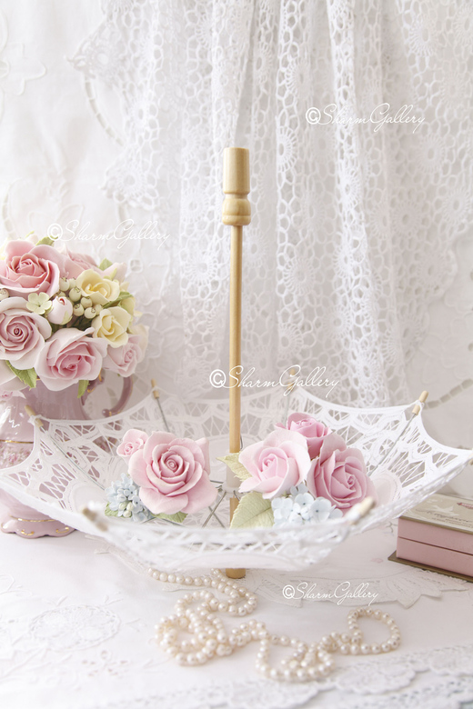 Кружевной зонтик, Италия, винтаж.