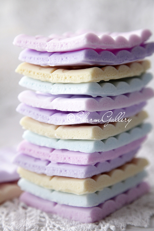 Плитка пористого шоколада. Мыло ручной работы.