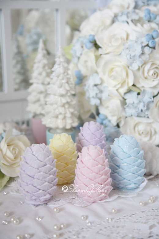 Шишка. Новогоднее мыло ручной работы.