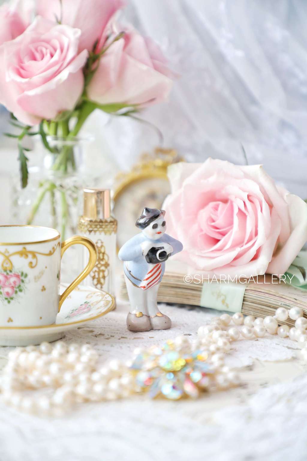 Редкость! Фарфоровая миниатюра. Статуэтка "Фотограф". Коростень