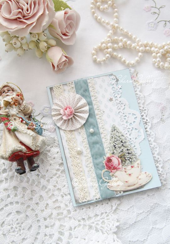 Открытка ручной работы №1. Новогодняя коллекция.