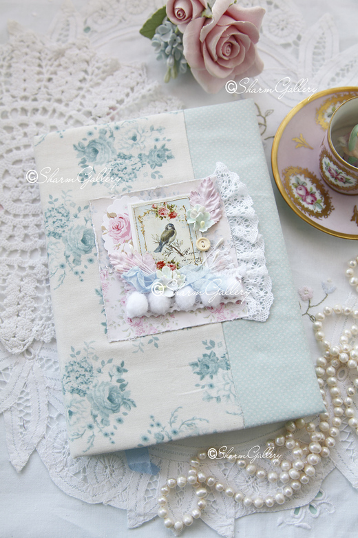 Блокнот ручной работы №12. Мятный.