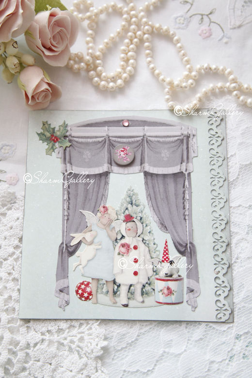 Открытка ручной работы №5. Новогодняя коллекция.