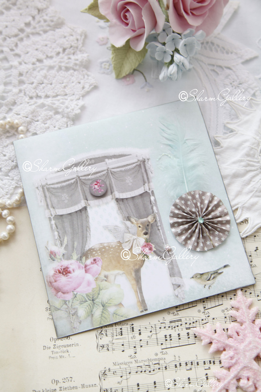 Открытка ручной работы №6. Новогодняя коллекция.