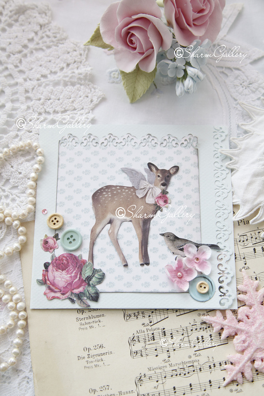 Открытка ручной работы №7. Новогодняя коллекция.