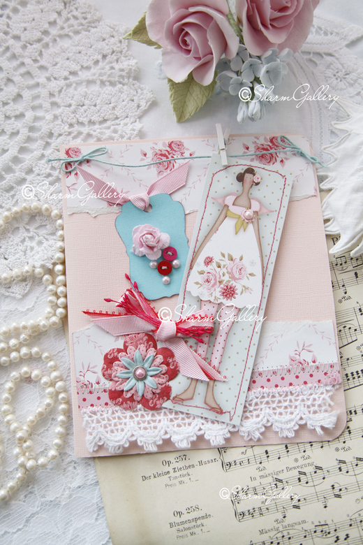 Открытка ручной работы №3. Универсальная.