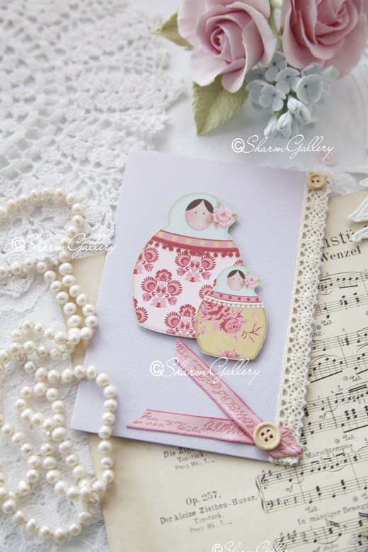 Открытка ручной работы №4. Универсальная.