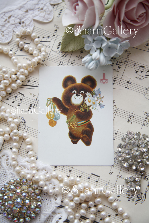 Винтажный календарик СССР. "Олимпийский Мишка" 1980г.