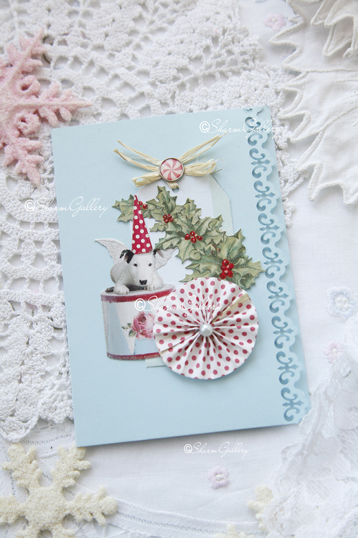 Открытка ручной работы №8. Новогодняя коллекция.