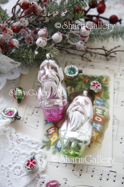 Дед. Елочная игрушка, стекло, СССР. Винтаж.