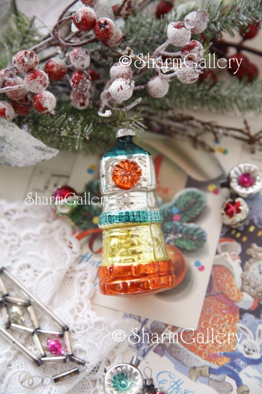 "Маяк" №3, елочная игрушка, стекло, СССР.