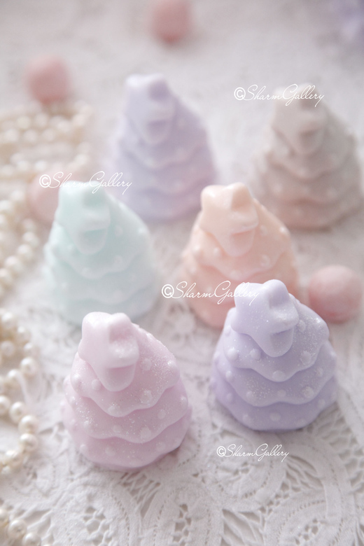 Пряничная Елочка, новогоднее мыло.