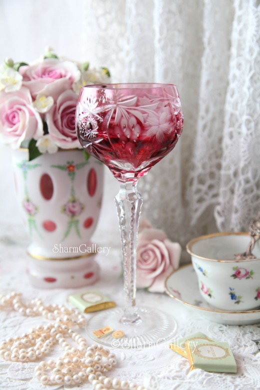 Фужер «Рубин» 21см. Траубе (виноград) цветной хрусталь Nachtmann/Нахтман ГДР (Германия)