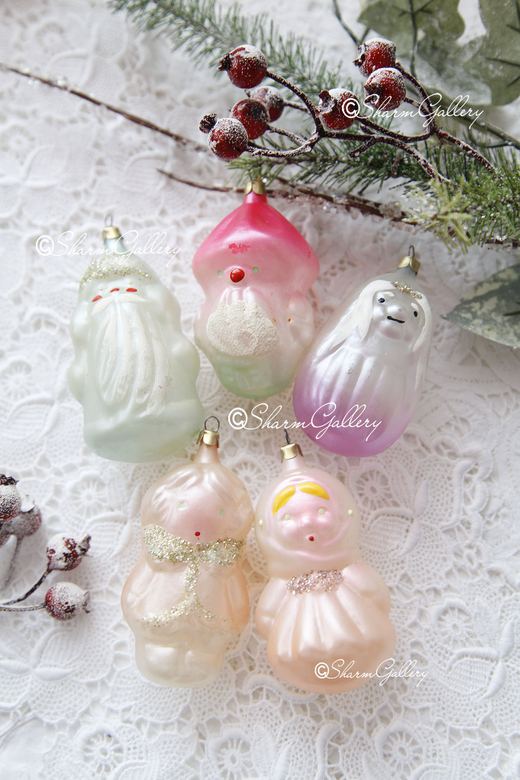 Набор елочных игрушек СССР №47 - Сказочные персонажи, 5шт.