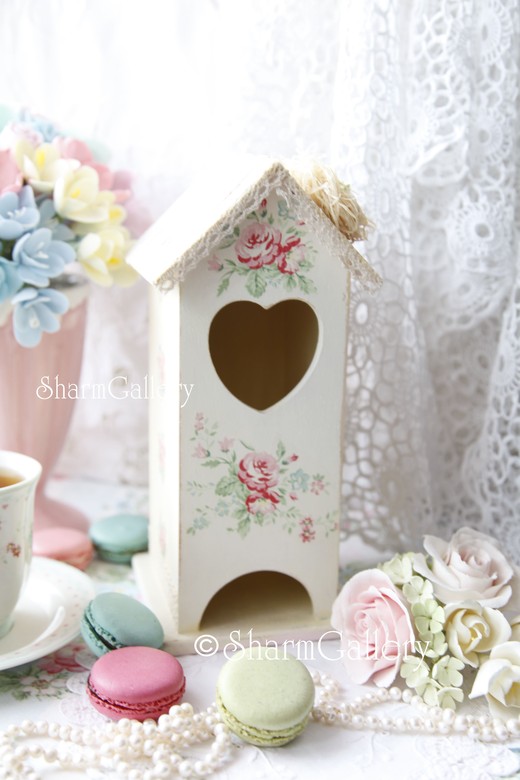 Чайный домик "Сливочный", для чайных пакетиков.