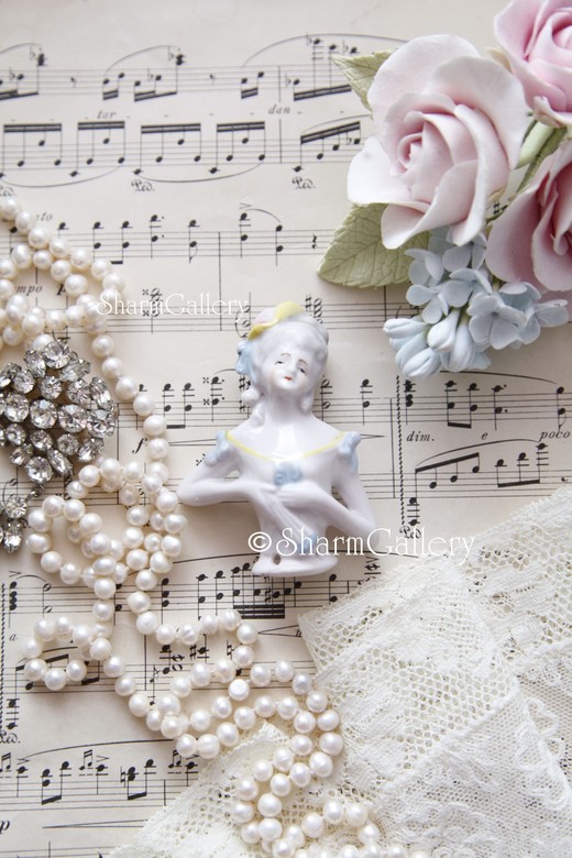 Half doll, антикварная куколка - половинка. Фарфор, Германия.