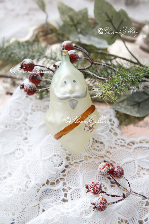 Принц Лимон из Чипполино. Елочная игрушка, стекло. СССР.