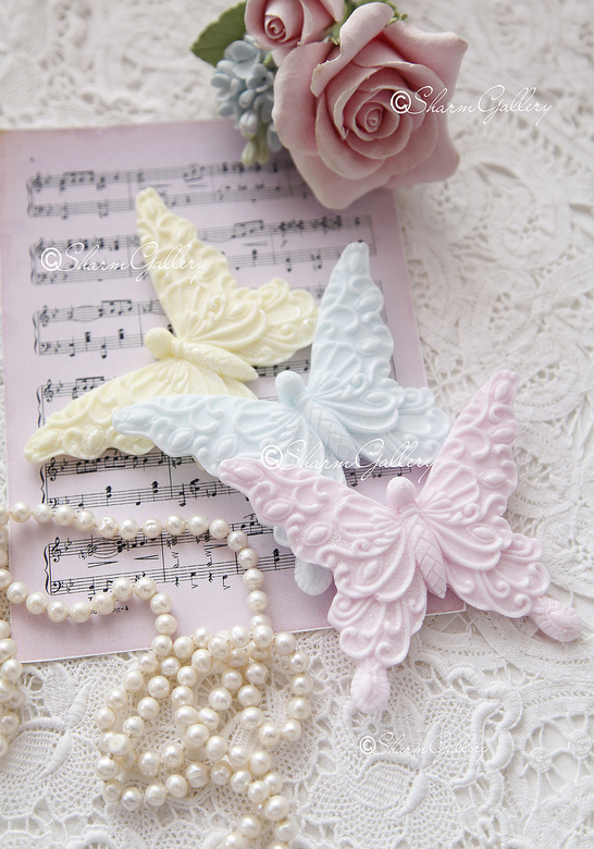 "Трио Бабочек". Мыло, ручной работы.