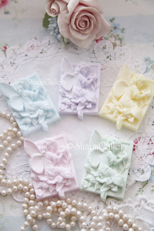 "Фея на цветке". Мыло ручной работы.