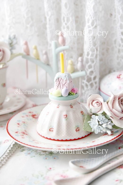 "Пасха". Подставка/подсвечник под церковную свечу.