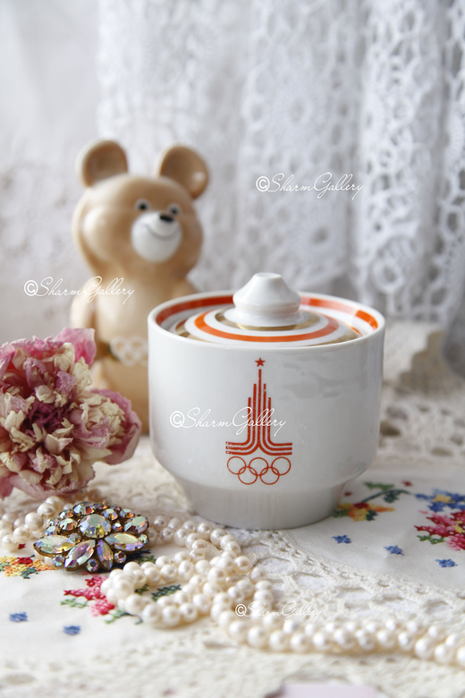 Сахарница - шкатулка, Вербилки Олимпиада 80. Редкость!
