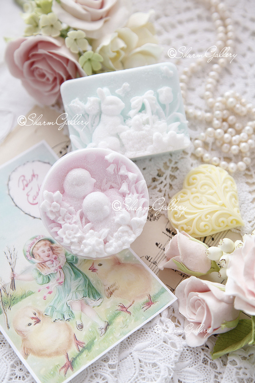 Набор Пасхальный. Мыло ручной работы. Пасхальная коллекция мыла.