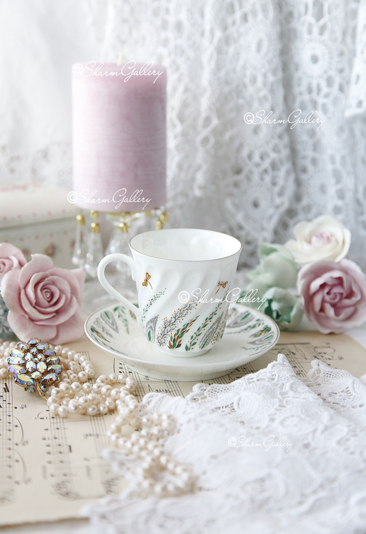 Кофейная пара ЛФЗ. Фарфор, Винтаж,