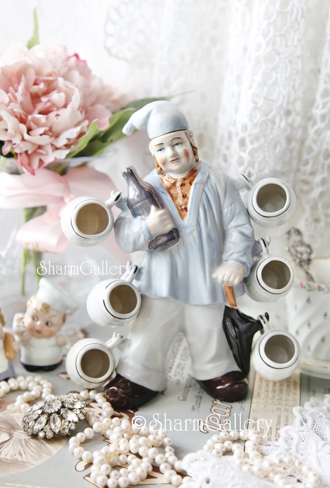 Штоф "Бюргер", фарфор WAGNER & APEL Тюрингия, старая Германия.