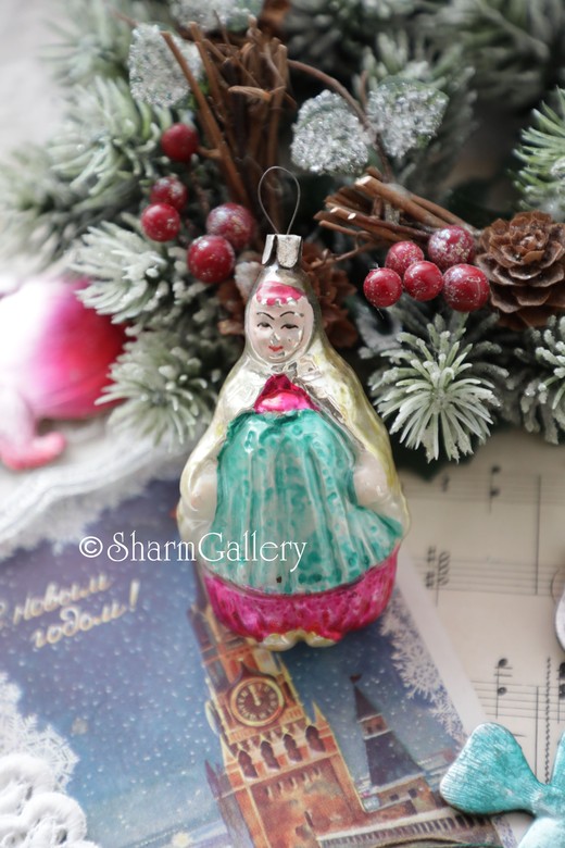 Шамаханская царица. Золотой петушок. Елочная игрушка СССР.