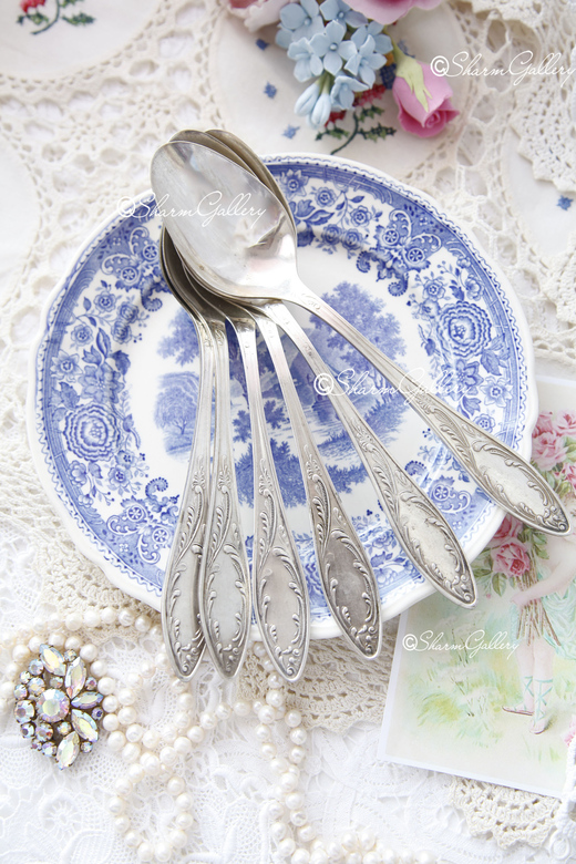 Столовые ложки, мельхиор. Набор №125. CCCP, Кольчугино.