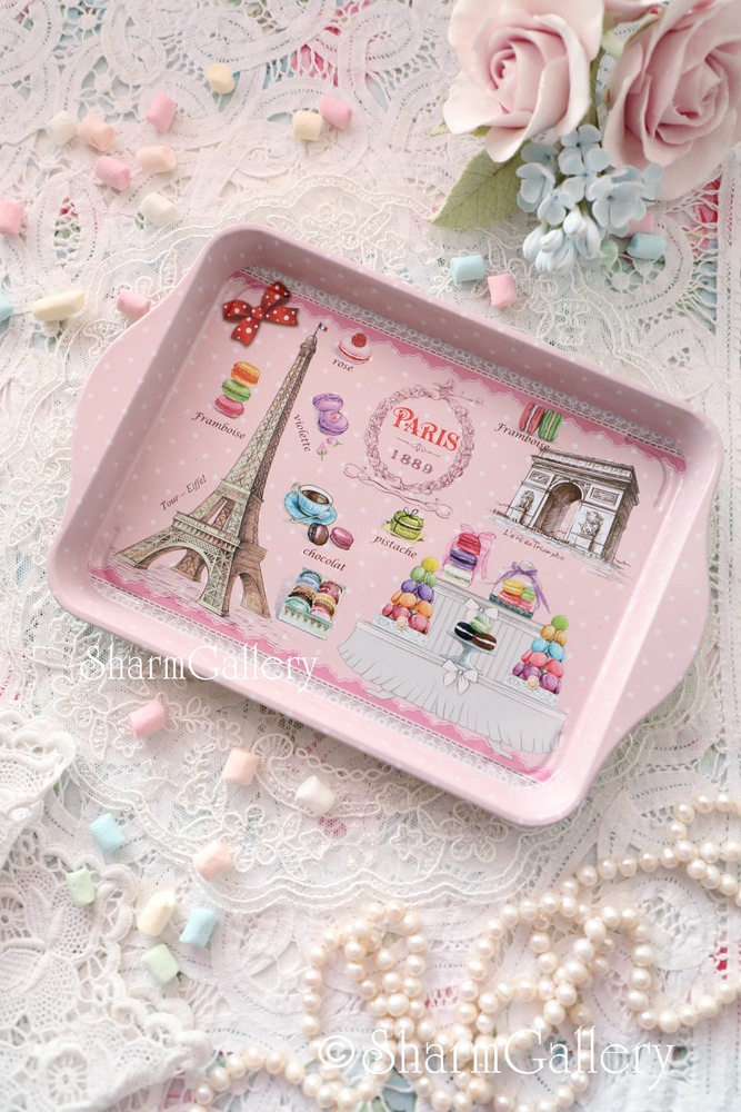 Металлический мини поднос "Париж".