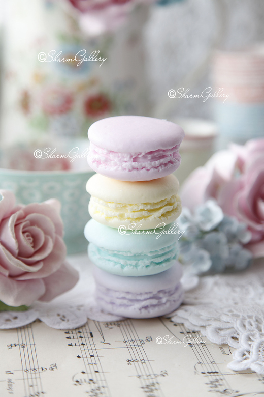 Мыло "Мacarons". Набор французских пирожных.