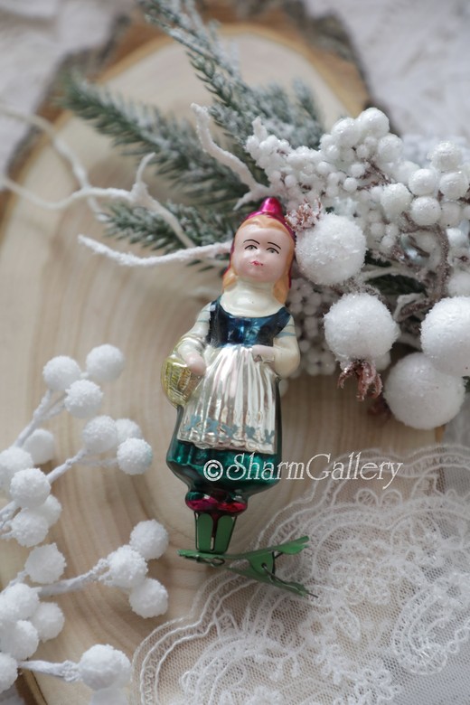 Красная Шапочка. №11 Елочная игрушка на прищепке, СССР.