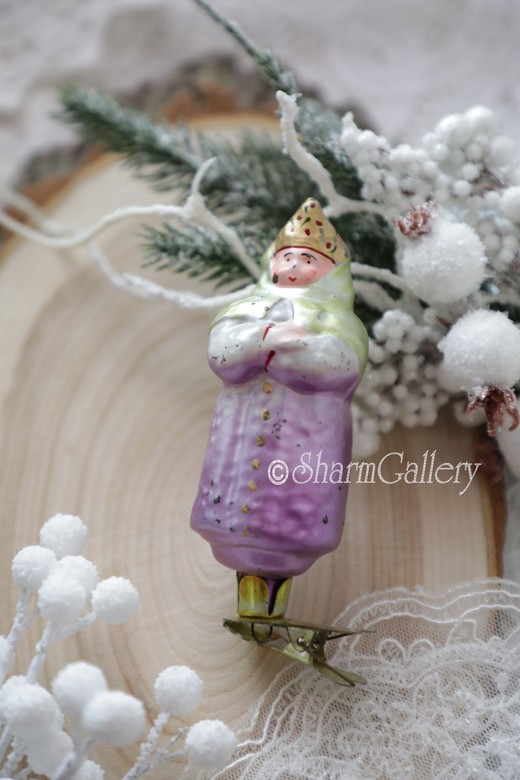 Сватья баба Бабариха. Сказки А.С.Пушкина. Елочная игрушка на прищепке, СССР.