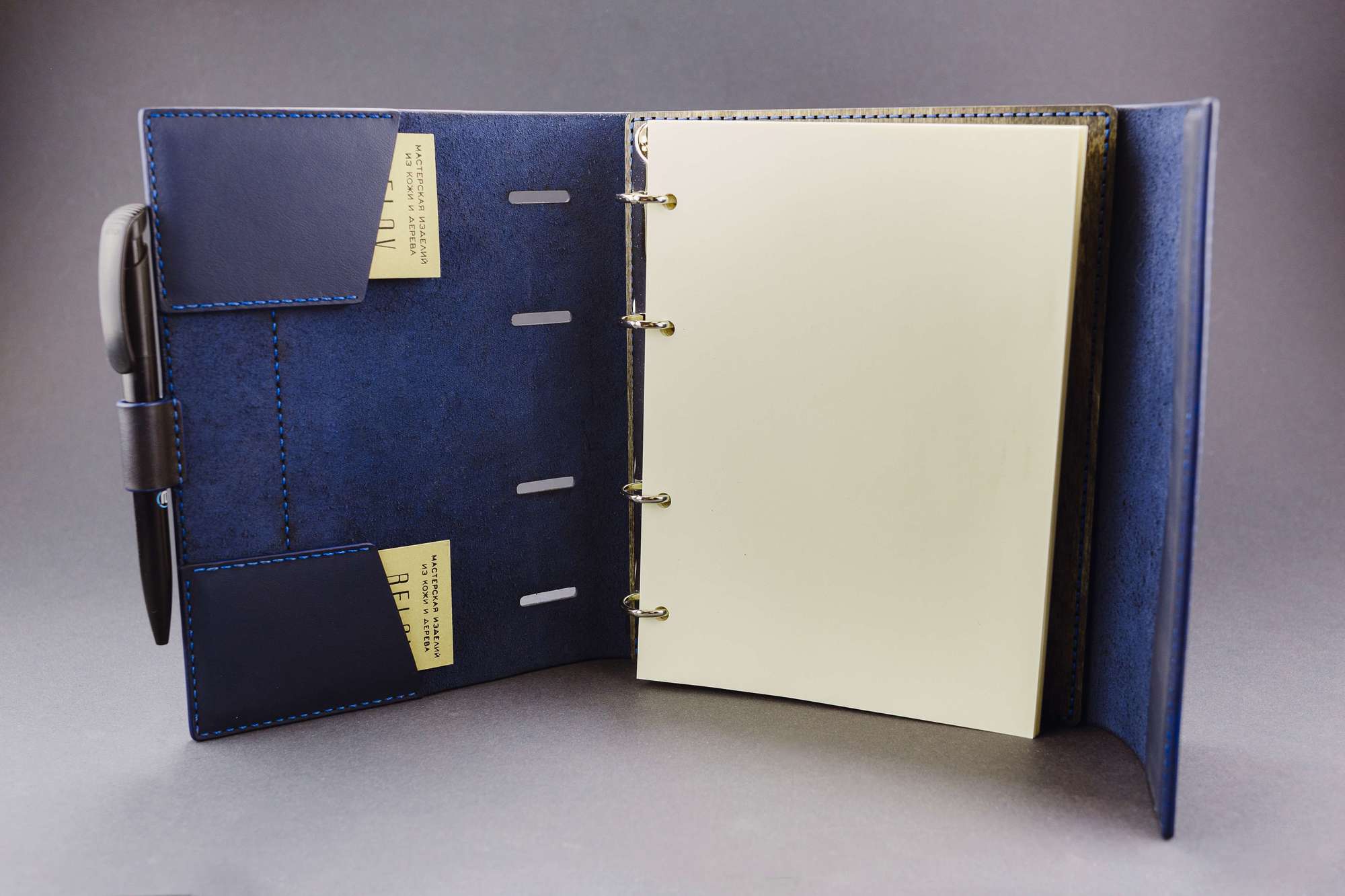 Кожаный блокнот "Мэт"