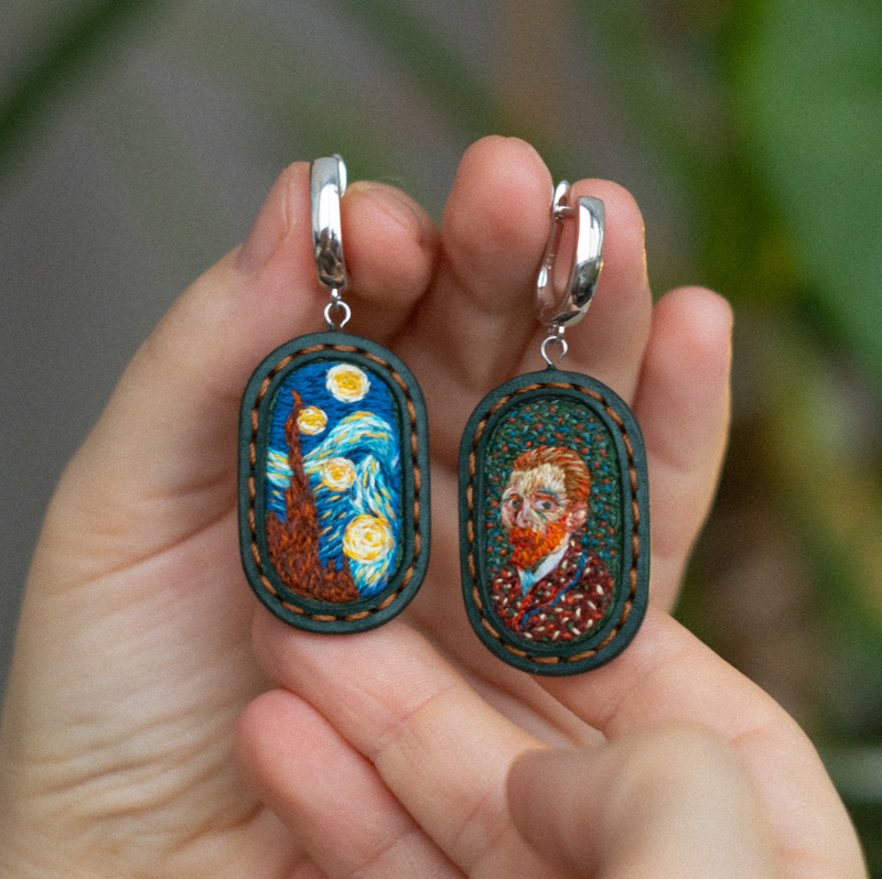 Серьги "Винсент Ван Гог"
