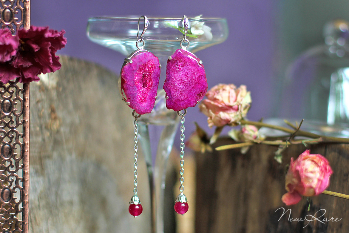 Серьги "Juicy fuchsia"