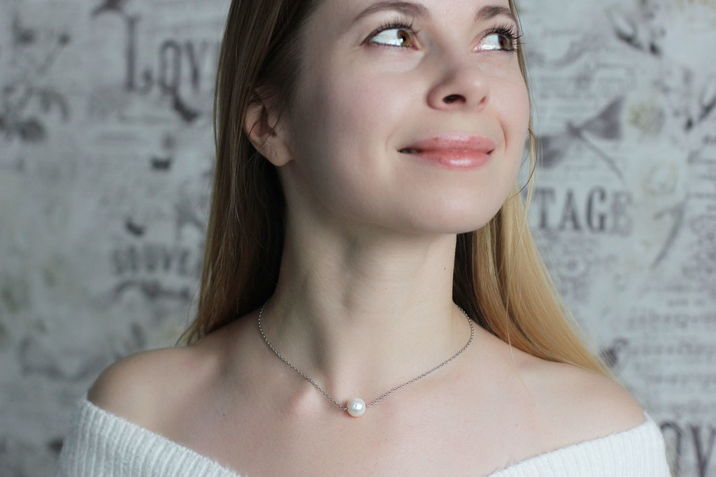 Колье из серебра «Pearl»