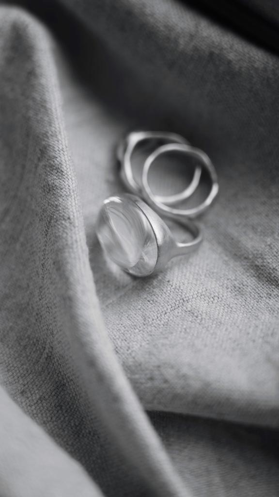 Кольцо с горным хрусталем